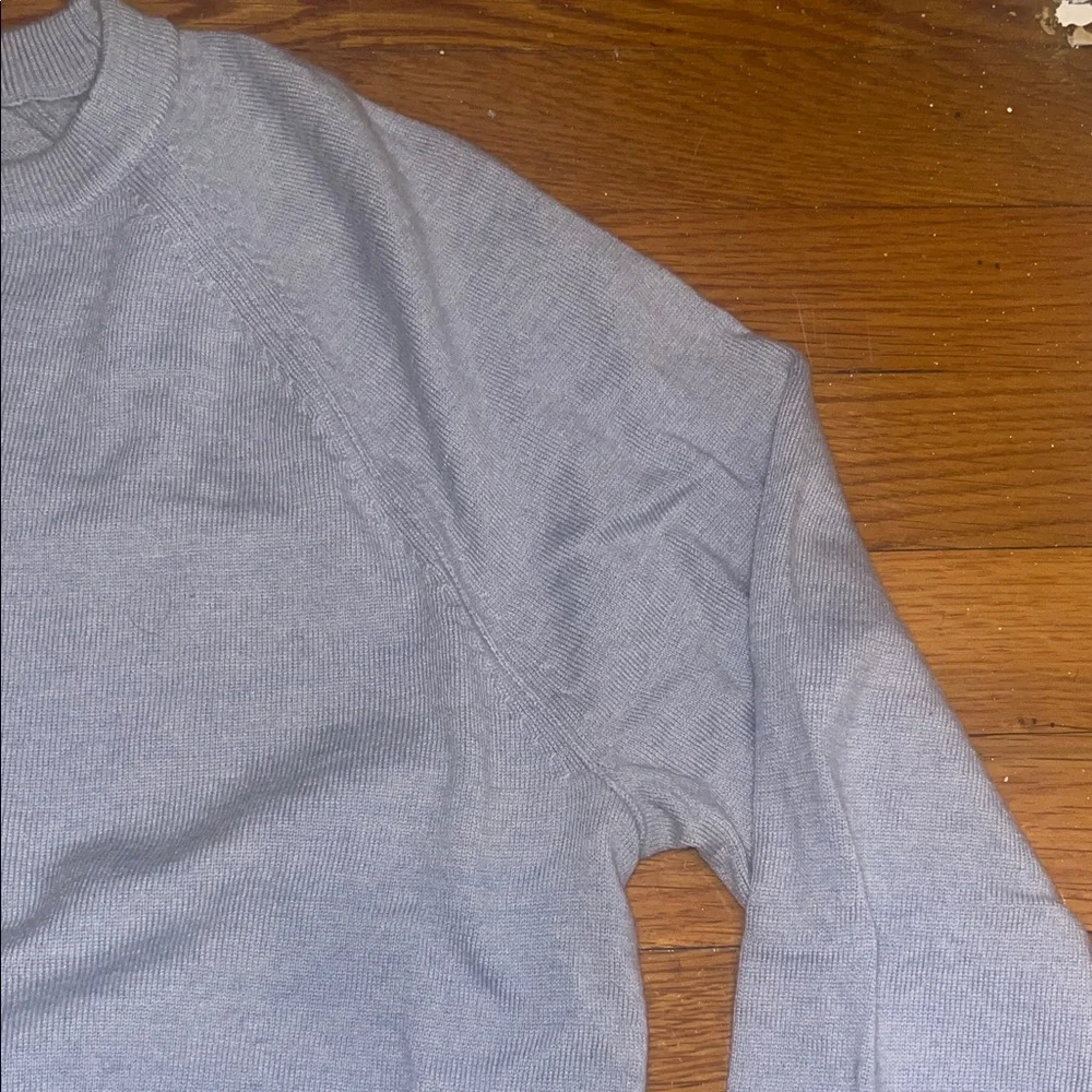 🌴⭐️ Banana Republic Men's Soft Blue Merino Wool Crewneck Sweater - EUC